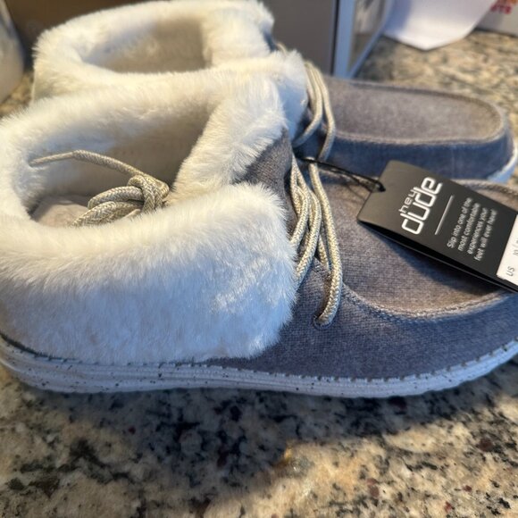 HEY DUDE BRITT CHARCOAL 10 NIB - Picture 3 of 5